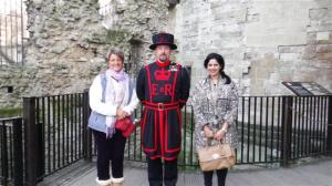 Sonal and I with our Beefeater